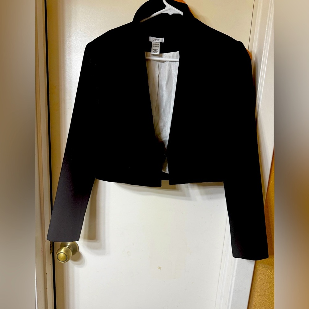 Black Cropped Jacket